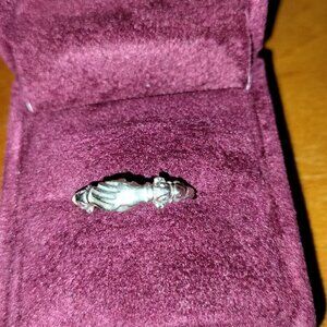 Clasped Hands Ring, size 7, promise ring